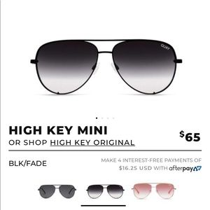 Quay high key mini black fade